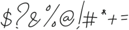 Dalton White Italic otf (400) Font OTHER CHARS
