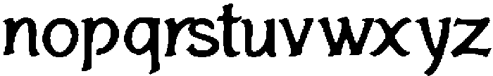Damado ttf (400) Font LOWERCASE