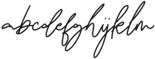 Damione Signature Regular otf (400) Font LOWERCASE