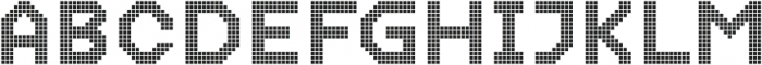 Dance Floor Pixel Grid otf (400) Font UPPERCASE