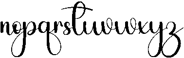 Dancing Regular otf (400) Font LOWERCASE