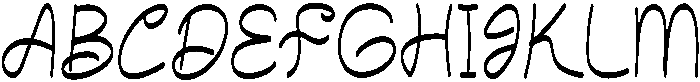 Dancing Regular otf (400) Font UPPERCASE