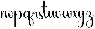 Dandelion Regular otf (400) Font LOWERCASE