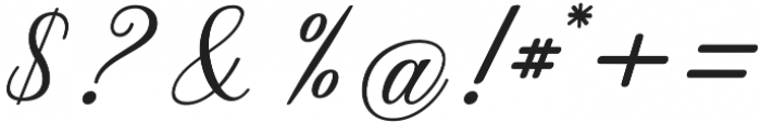 Dandelion Script Regular otf (400) Font OTHER CHARS