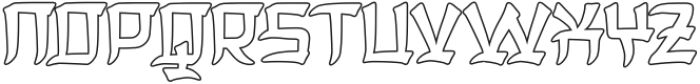 Dangeol Outline otf (400) Font UPPERCASE