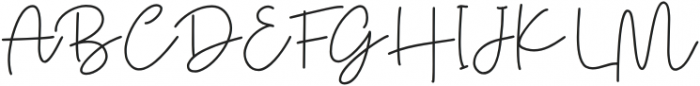 DanielleSignature-Regular otf (400) Font UPPERCASE