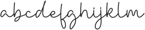 DanielleSignature-Regular otf (400) Font LOWERCASE