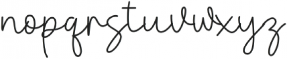 DanielleSignature-Regular otf (400) Font LOWERCASE