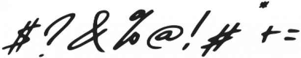 Daniels Signature otf (400) Font OTHER CHARS