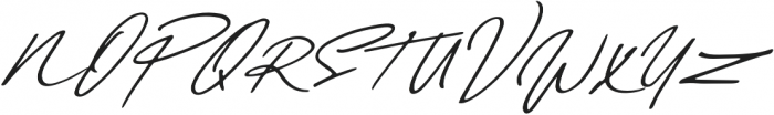Daniels Signature otf (400) Font UPPERCASE