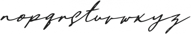 Daniels Signature otf (400) Font LOWERCASE