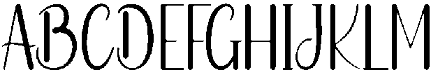 Danilla Regular otf (400) Font UPPERCASE