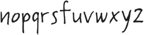 Danios Regular otf (400) Font LOWERCASE