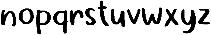 Dantellaz Regular otf (400) Font LOWERCASE