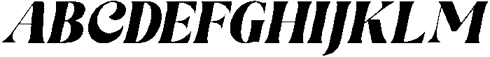 Daphiola Italic otf (400) Font UPPERCASE