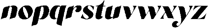 Daphiola Italic otf (400) Font LOWERCASE