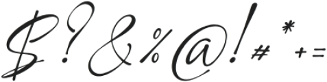 Darajat High Italic otf (400) Font OTHER CHARS