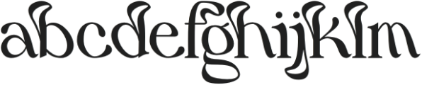 Darbly Elegantcy otf (400) Font LOWERCASE