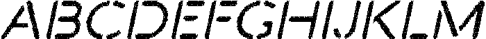 Darbots Rounded Disco Italic otf (400) Font UPPERCASE