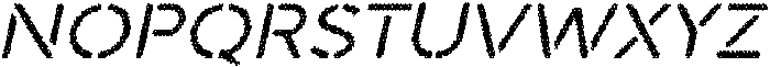 Darbots Rounded Disco Italic otf (400) Font LOWERCASE