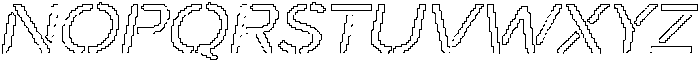Darbots Rounded Pixel Outline otf (400) Font UPPERCASE