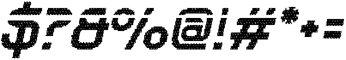 Darille Disco Italic otf (400) Font OTHER CHARS