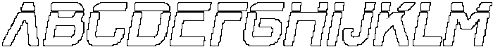 Darille Pixel Outline otf (400) Font UPPERCASE