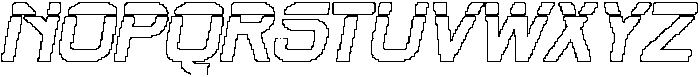 Darille Pixel Outline otf (400) Font UPPERCASE