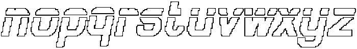 Darille Pixel Outline otf (400) Font LOWERCASE