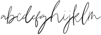 Daring Signature Regular otf (400) Font LOWERCASE