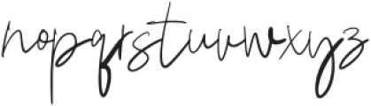 Daring Signature Regular otf (400) Font LOWERCASE