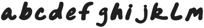 Dark Bubble Flat otf (400) Font LOWERCASE