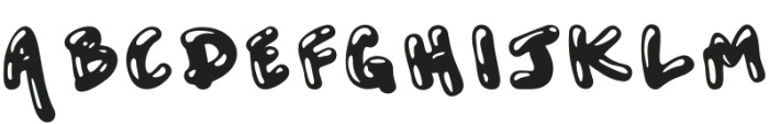 Dark Bubble Regular otf (400) Font UPPERCASE