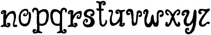 Dark Magic Regular otf (400) Font LOWERCASE
