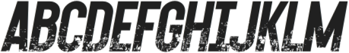Dark Roast Grunge Italic otf (400) Font UPPERCASE