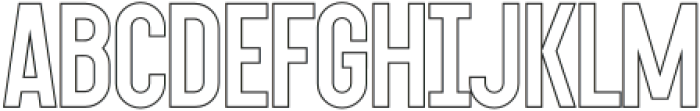 Dark Roast Outline otf (400) Font UPPERCASE
