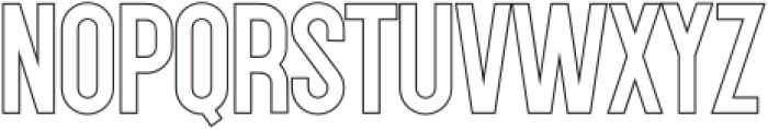 Dark Roast Outline otf (400) Font UPPERCASE
