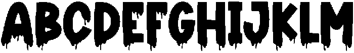Dark Scary Regular otf (400) Font UPPERCASE