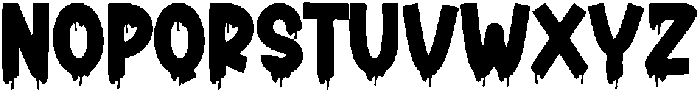 Dark Scary Regular otf (400) Font UPPERCASE