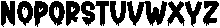 Dark Scary Regular otf (400) Font LOWERCASE