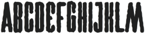 Dark Scary Regular otf (400) Font UPPERCASE