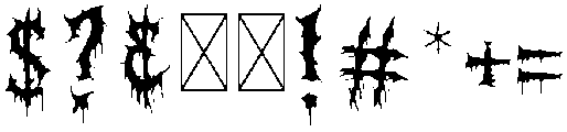 Dark Spikes otf (400) Font OTHER CHARS