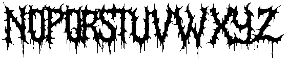 Dark Spikes otf (400) Font LOWERCASE