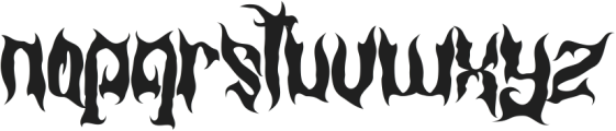 Dark Spooky ttf (400) Font LOWERCASE