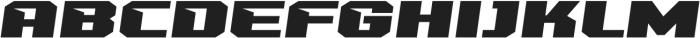 Dark Turbo Regular otf (400) Font UPPERCASE