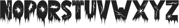 Dark Zombie ttf (400) Font UPPERCASE