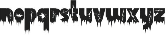 Dark Zombie ttf (400) Font LOWERCASE