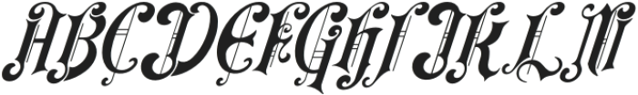 Dark power Italic otf (400) Font UPPERCASE