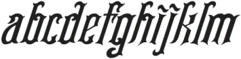 Dark power Italic otf (400) Font LOWERCASE