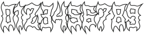 Darkfangs Outline otf (400) Font OTHER CHARS